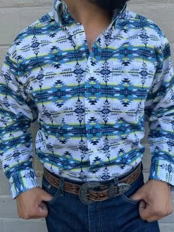 Ariat Irvin White Classic Long Sleeve Shirt