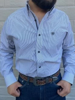 Ariat Pro Dayne Mini Stripe Classic Long Sleeve Shirt