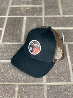 Cinch Men's Black / Brown Trucker Cap