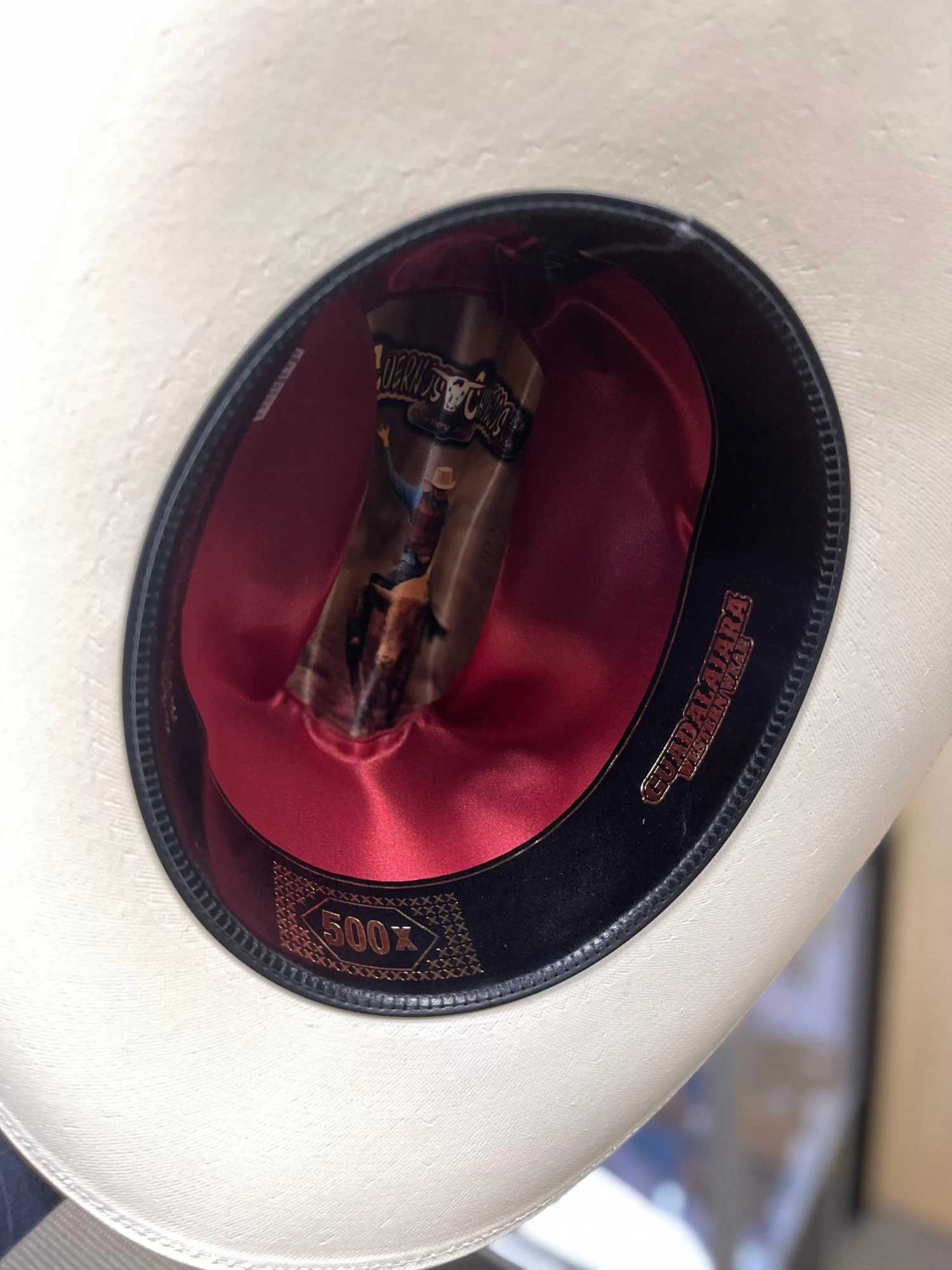 500X Johnson Copa Alta 4 3/4" Falda Corta 3" Toquilla Avestruz Negro 7 500X Johnson Copa Alta 4 3/4" Falda Corta 3" Toquilla Avestruz Negro - Image 5