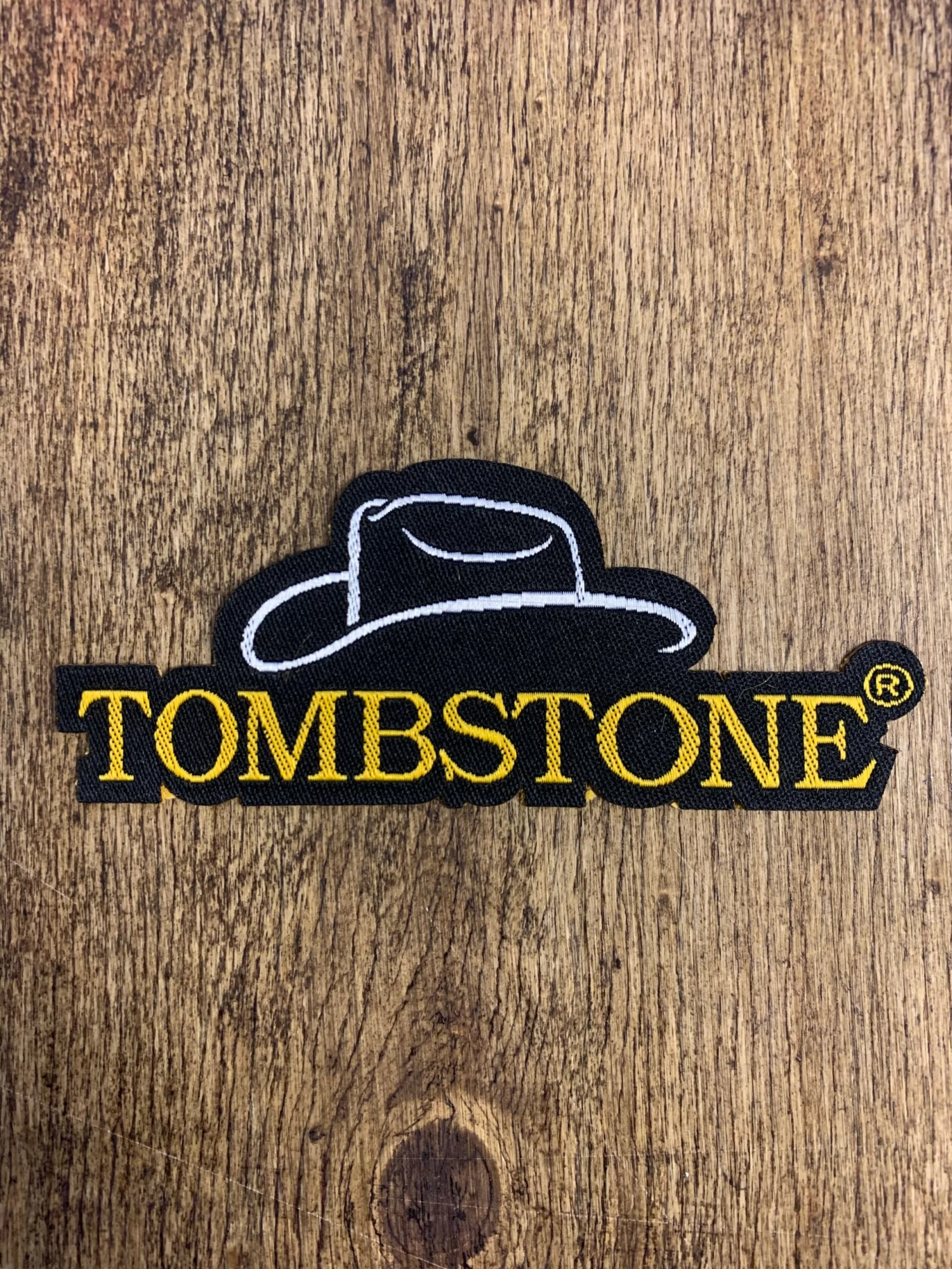 Tombstone Black / Yellow Patch (Peel & Stick Patch) 3 Tombstone Black / Yellow Patch (Peel & Stick Patch)