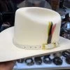 Genuine Winter White Caiman Leather Hat Band 2 Genuine Winter White Caiman Leather Hat Band -Guadalajara Western Wear IMG 4890