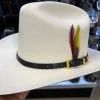 Genuine Black Ostrich Leather Hat Band -Guadalajara Western Wear IMG 4920