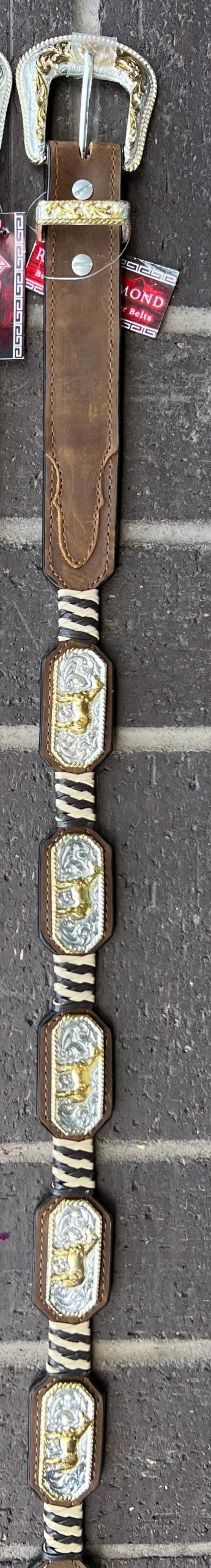 Potro Crazy Miel Cinto - Miel / Plata / Dorado 4 Potro Crazy Miel Cinto - Miel / Plata / Dorado - Image 2