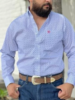 Ariat Sloan White Classic Fit Long Sleeve Shirt