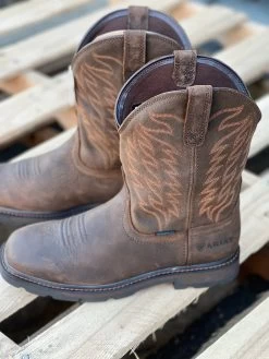 Ariat Groundbreaker Electrical Hazard Soft Toe Square Toe Work Boot -Guadalajara Western Wear IMG 5671