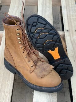 Ariat Cascade 8" Round Toe Soft Toe Work Boot -Guadalajara Western Wear IMG 5675