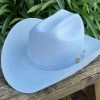 30x Larry Mahan Opulento Platinum Fur Felt Cowboy Hat
