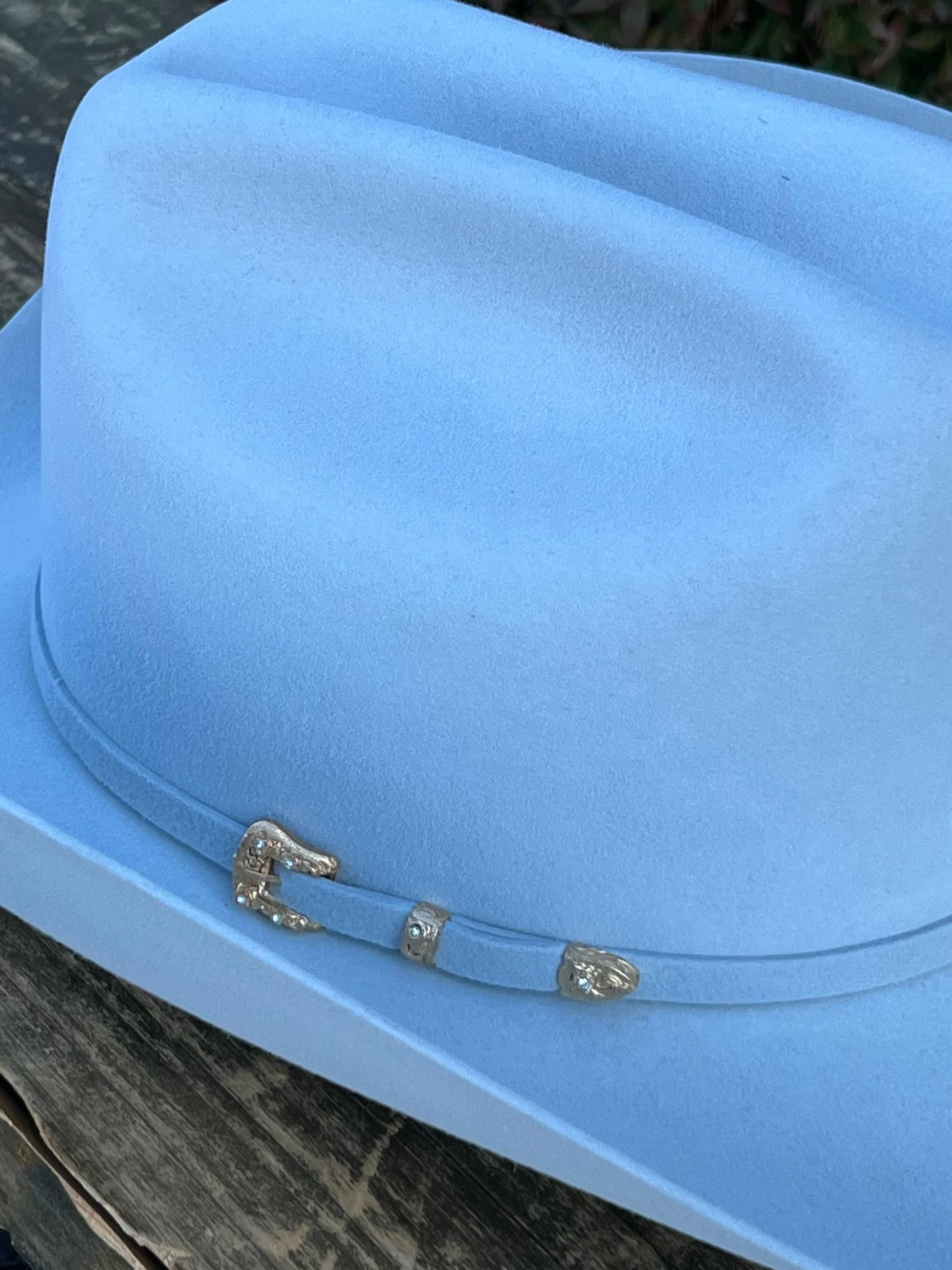 30x Larry Mahan Opulento Platinum Fur Felt Cowboy Hat 4 30x Larry Mahan Opulento Platinum Fur Felt Cowboy Hat - Image 2