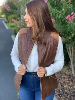 Cuadra Bovine Two Tone Leather Vest