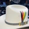 Genuine Grey Ostrich Leather Hat Band -Guadalajara Western Wear IMG 63143