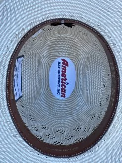 American Hat Co. Straw #7800 Crown: Minnick Brim: 4" CHL Trim: 2 CAHS -Guadalajara Western Wear IMG 6447
