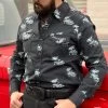 Camisa Vaquera Con Caballos (Negra) -Guadalajara Western Wear IMG 65853