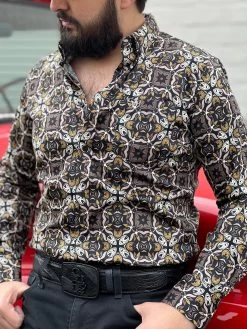 Platini Camisa Vaquera (Black/Brown)- CWL8918