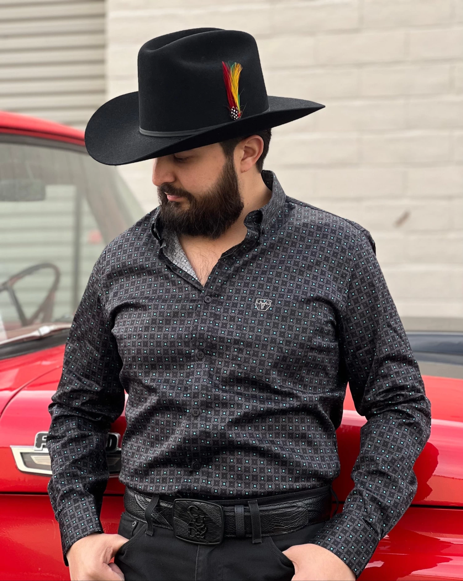 Platini Camisa Vaquera (Black)- CWL8910 4 Platini Camisa Vaquera (Black)- CWL8910 - Image 2