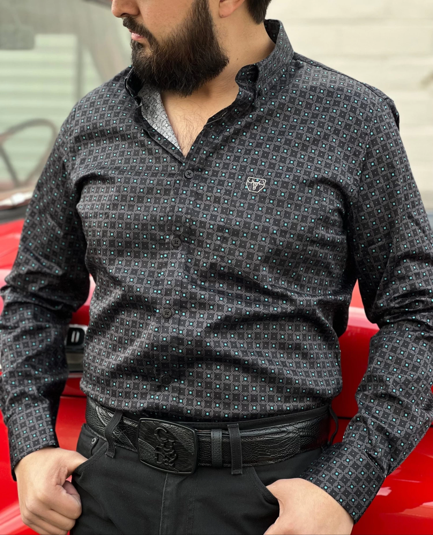 Platini Camisa Vaquera (Black)- CWL8910 3 Platini Camisa Vaquera (Black)- CWL8910