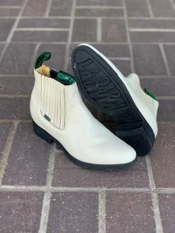La Barca Winter White Rubber Sole Charro Boot