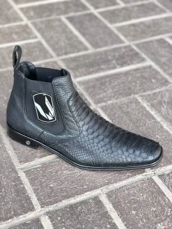 Vestigium Black Python Chelsea Boot -Guadalajara Western Wear IMG 7065