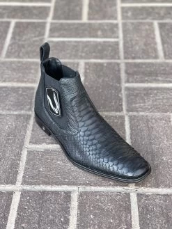 Vestigium Black Python Chelsea Boot -Guadalajara Western Wear IMG 7066