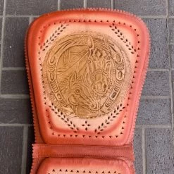 Leather Car Seat Cover / Respaldo De Cuero Para Carro (Baby Horse With Mother)