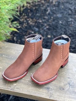 Los Altos Women Wide Square Square Toe Chedron Suede Ankle Boot 11 Los Altos Women Wide Square Square Toe Chedron Suede Ankle Boot -Guadalajara Western Wear IMG 7102 1