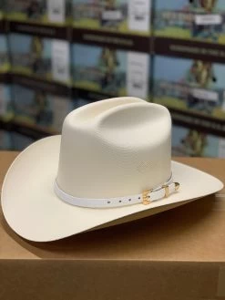 Tombstone 1000x Johnson (Copa Alta) With Premium White Ostrich Leather Band