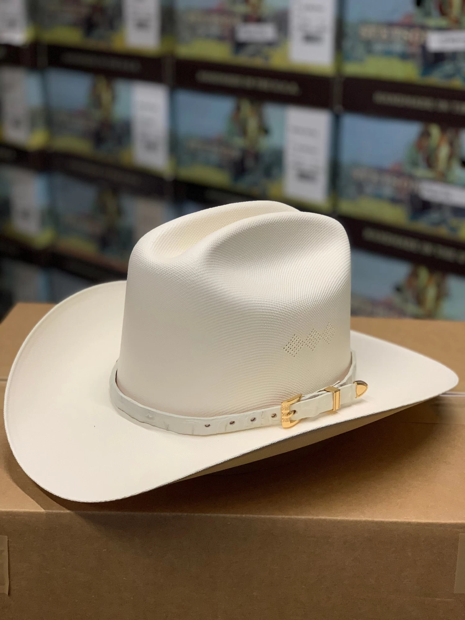 Tombstone 1000x Johnson (Copa Alta) With Winter White Caiman Leather Band 4 Tombstone 1000x Johnson (Copa Alta) With Winter White Caiman Leather Band - Image 2