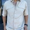 Ariat Ventek Beige Classic Fit Short Sleeve Shirt -Guadalajara Western Wear IMG 7708