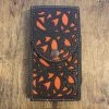 Leather Tooled Dark Brown / Honey Cell Phone Case -Guadalajara Western Wear IMG 7814