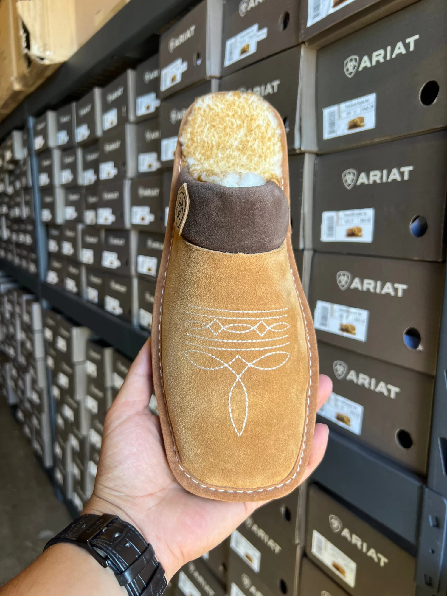 Silversmith Square Toe Men's Slippers (Chesnut/Chocolate) 4 Silversmith Square Toe Men's Slippers (Chesnut/Chocolate) - Image 2