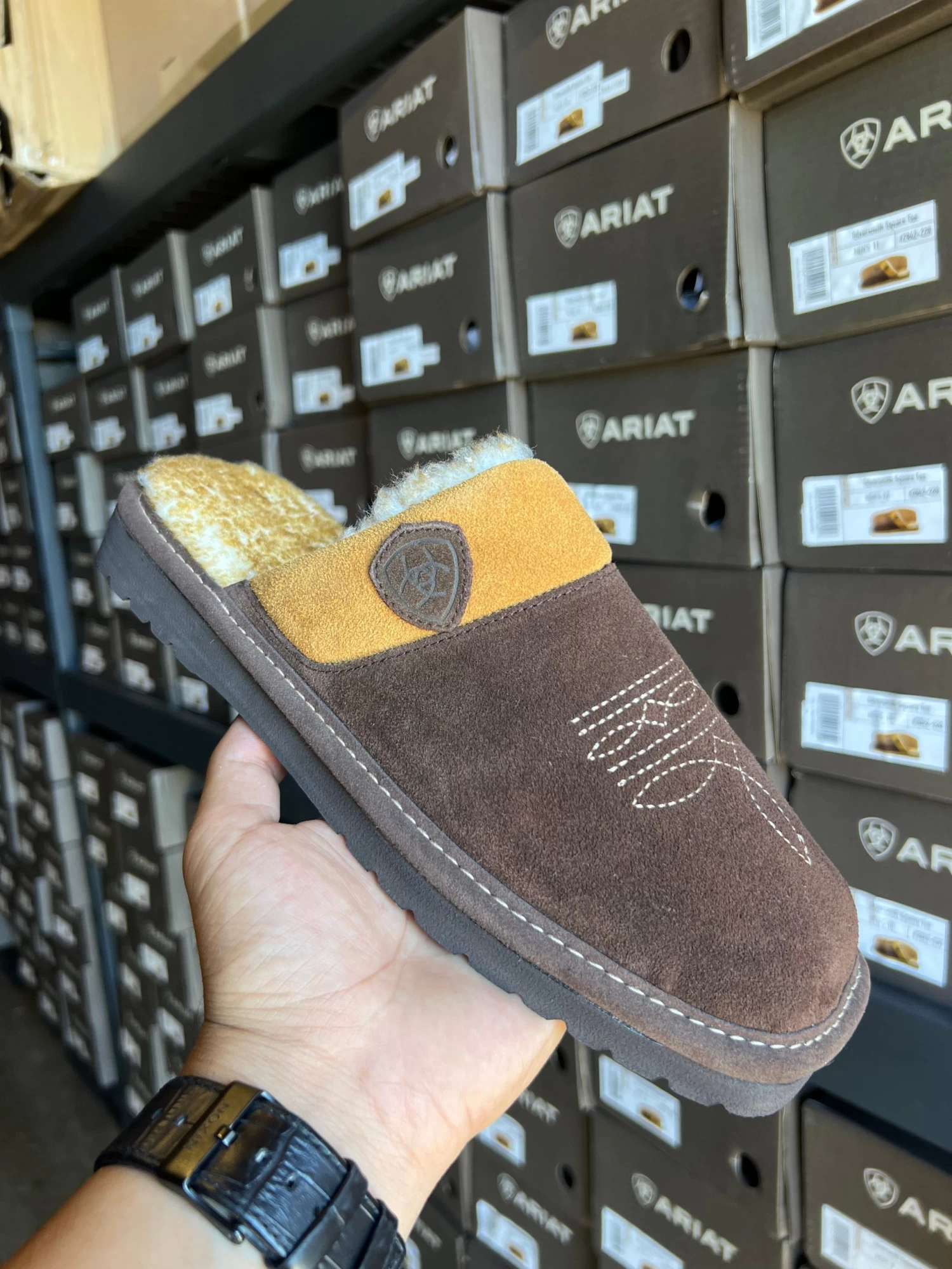 Silversmith Square Toe Men's Slippers (Chocolate/Chesnut) 3 Silversmith Square Toe Men's Slippers (Chocolate/Chesnut)