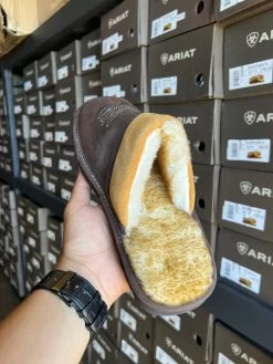 Silversmith Square Toe Men's Slippers (Chocolate/Chesnut) 9 Silversmith Square Toe Men's Slippers (Chocolate/Chesnut) -Guadalajara Western Wear IMG 8098