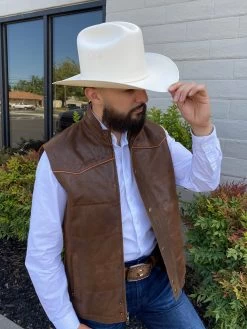 Cuadra Men's Lamb Vest Brown