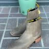 Crazy Horse Brown Suede Botin Charro -Guadalajara Western Wear IMG 89952