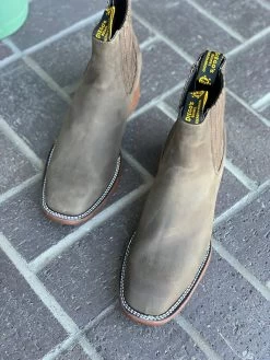 Crazy Horse Brown Suede Botin Charro -Guadalajara Western Wear IMG 89962