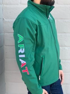 Ariat New Team Soft-Shell Mexico Green/Verde Jacket -Guadalajara Western Wear IMG 9308