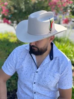 Stetson 6x Spartan Silverbelly Cowboy Felt Hat Sinaloa (Copa Chica Falda/Brim 3.5") -Guadalajara Western Wear IMG 9558