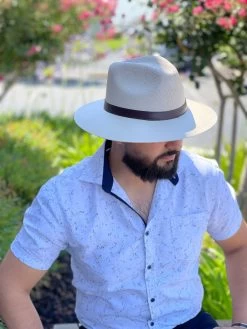 Somher Unisex Straw Hat (Beige/Dark Brown) -Guadalajara Western Wear IMG 9569