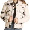 Women's Cow Print Micro Berber Jacket -Guadalajara Western Wear PRWO92RZXJZ 31316