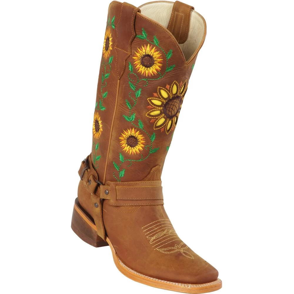 Quincy Wide Square Toe Western Cowgirl Boots - Q322GL6251 3 Quincy Wide Square Toe Western Cowgirl Boots - Q322GL6251