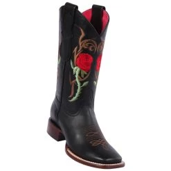 Quincy Wide Square Toe Western Cowgirl Boots - Q322R6205