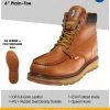 Cactus 627M Brown Soft Toe Work Boot 2 Cactus 627M Brown Soft Toe Work Boot -Guadalajara Western Wear d35f709556114d07ede57b7b425aa70b