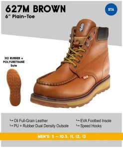 Cactus 627M Brown Soft Toe Work Boot