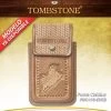 Tombstone Leather Tooled Bull Riding Cell Phone Case