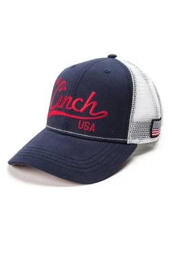 Cinch Navy Logo Trucker Cap 14 Cinch Navy Logo Trucker Cap -Guadalajara Western Wear mcc0038022 2 340 detail