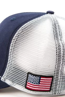 Cinch Navy Logo Trucker Cap 11 Cinch Navy Logo Trucker Cap -Guadalajara Western Wear mcc0038022 5 1548 detail