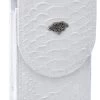 White Diamond Funda Python Leather Cell Phone Case - Blanco -Guadalajara Western Wear whitediamand1307