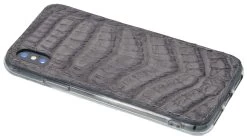 IPhone Plus Genuine Caiman Leather Cell Phone Case