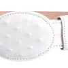 White Diamond Avestruz Imitation Leather Belt -Blanco -Guadalajara Western Wear whitediamand1710