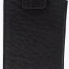 White Diamond Bull Shoulder Leather Cell Phone Case - Negro -Guadalajara Western Wear whitediamonds0235